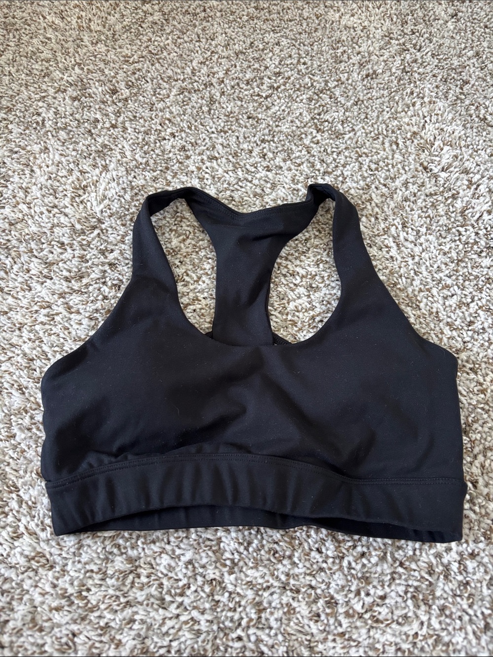 Like New!! Black Racerback Sports Bra — Light Support Activewear